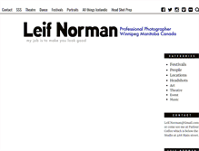Tablet Screenshot of leifnorman.net